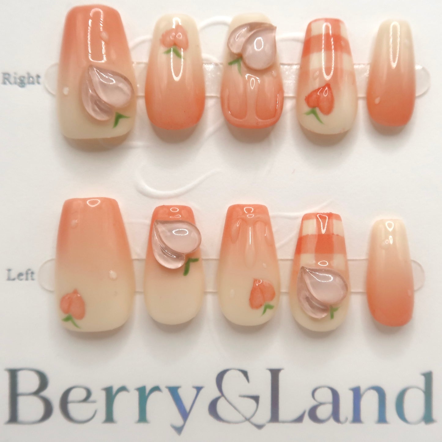 Peachy plaid